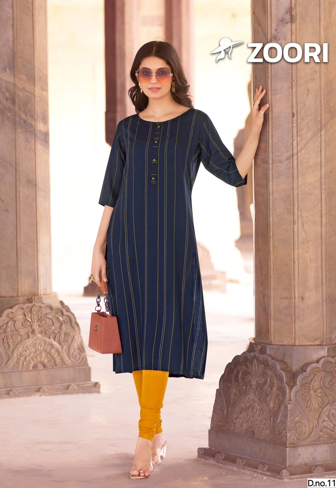 Zoori Akshara Vol 28 Rayon Print Wholesale Fancy Kurtis Catalog — Wholesale Kurtis, MPA wholesale from Surat - Gallery Image 4